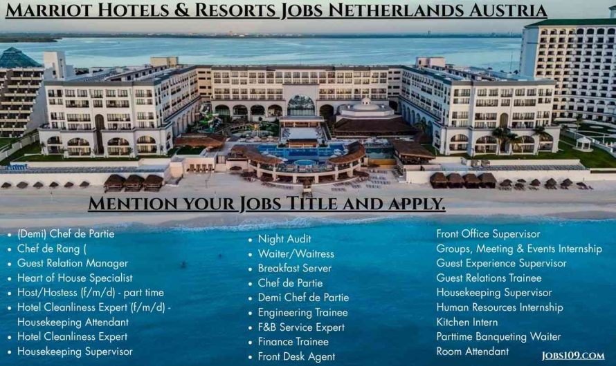 Marriot Hotels & Resorts Jobs Netherlands Austria